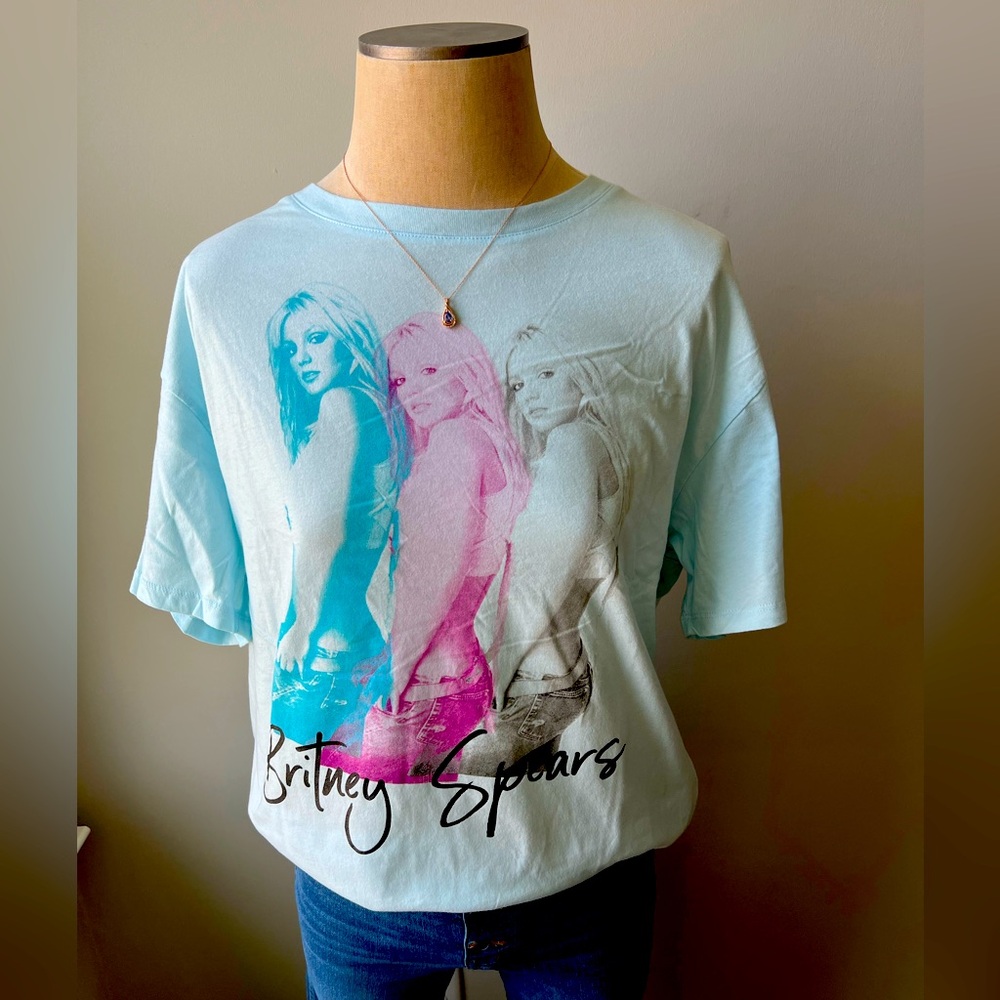 Brand new Britney Spears tees are 100% Cotton. Color is Blue and various sizes.